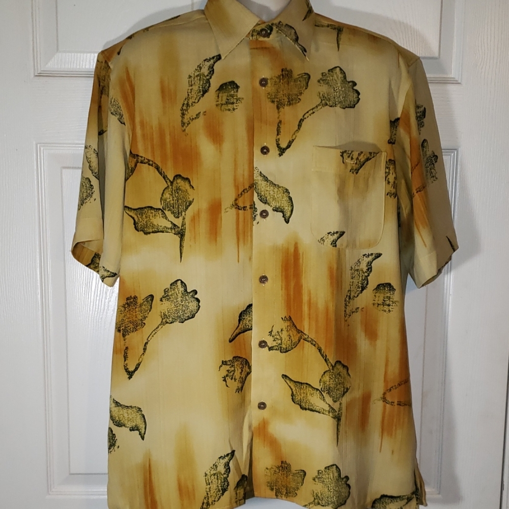 Georg Roth Men's L button front Hawaiian shirt